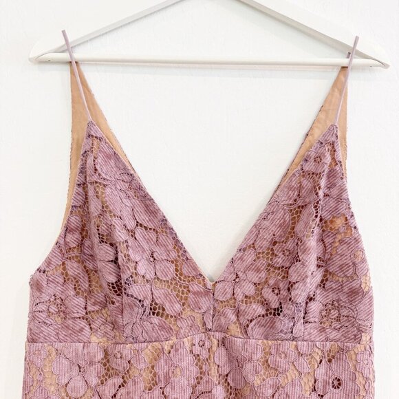 Free People Dangerous Love Floral Lace V-Neck Mini Dress Boho Party Cocktail 10 - Picture 5 of 11